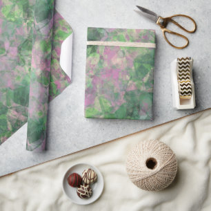 Crumpled Spring Green Texture Wrapping Paper