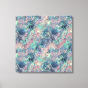 Crumpled Sunset Blue Texture Canvas Print