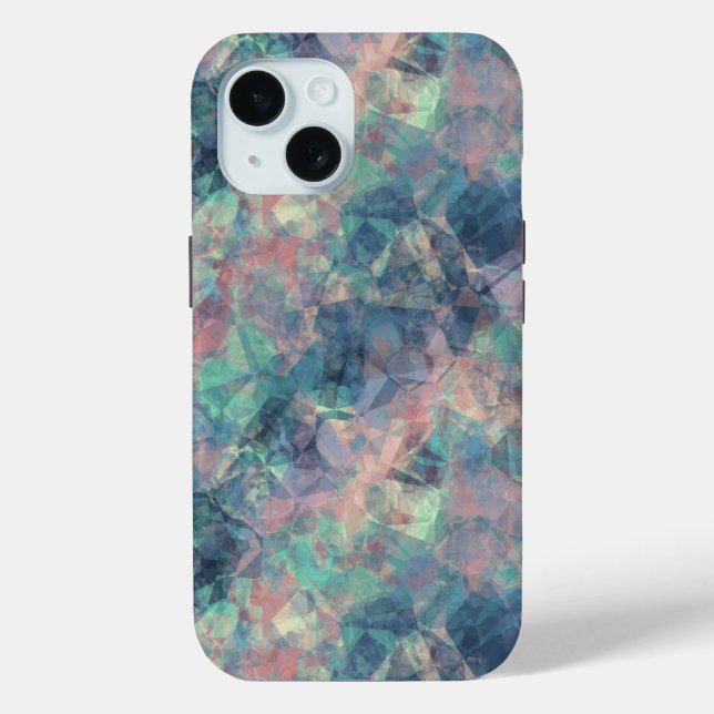 Crumpled Sunset Blue Texture Case-Mate iPhone Case (Back)