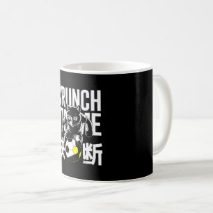 Crunch Time Soccer Cat Gift for Coaches & Athletes Coffee Mug