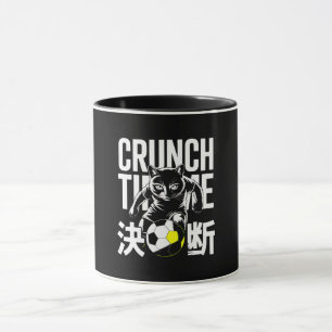 Crunch Time Soccer Cat Gift for Coaches & Athletes Mug