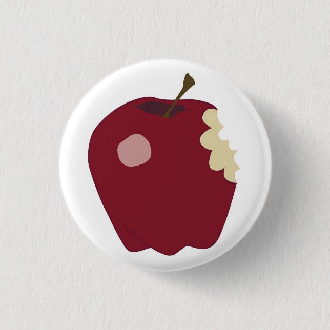 Crunchy Apple 3 Cm Round Badge (Front)