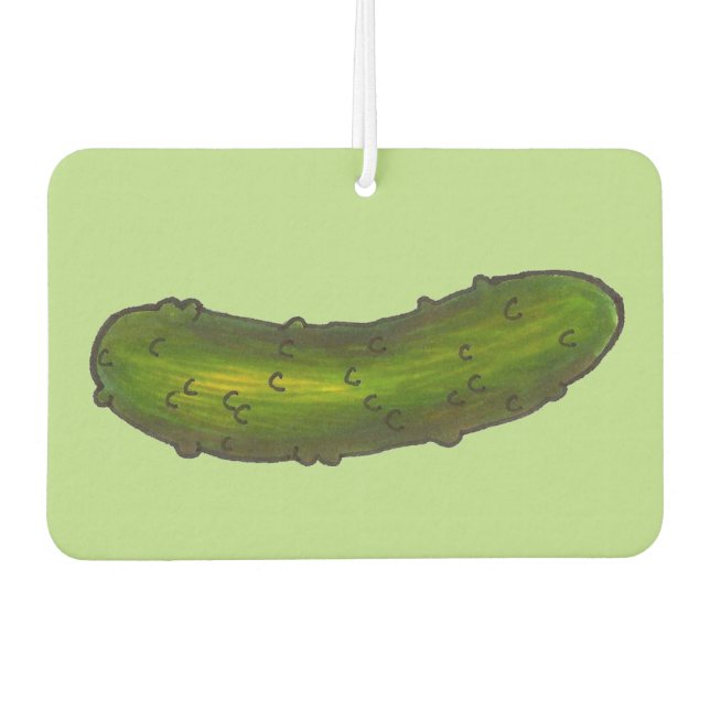 Crunchy Kosher Green Dill Pickle Pickles Foodie Car Air Freshener (Front)