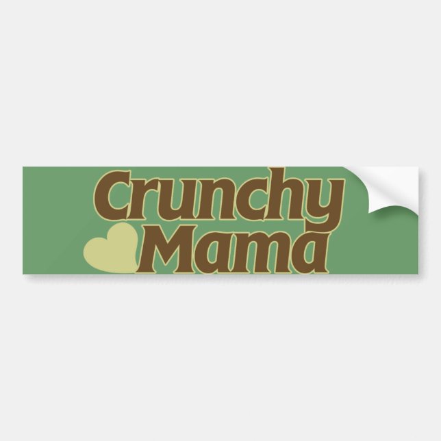 Crunchy Mama Bumper Sticker (Front)