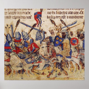 crusader against Arabs Poster
