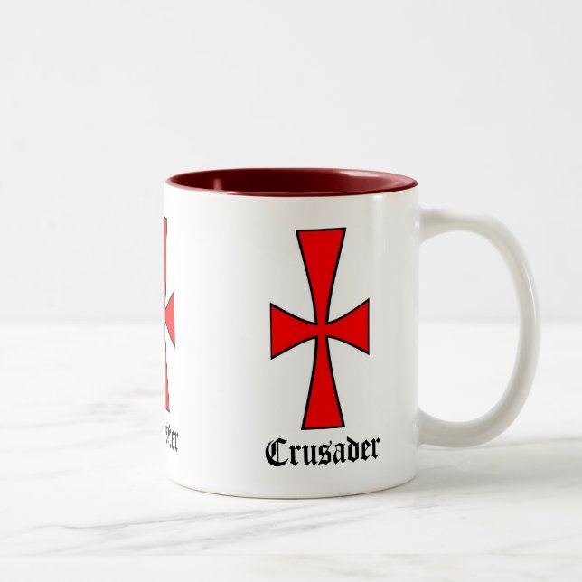 Crusader customisable coffee mug (Right)