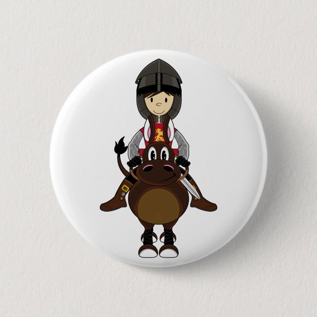 Crusader Knight Button (Front)