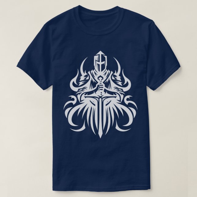 Crusader Knight T-Shirt (Design Front)