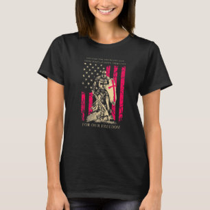 Crusader Knight Templar Warrior Of God America Fla T-Shirt