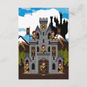 Crusader Knights and Castle RSVP Card
