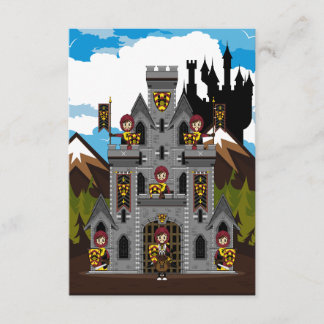 Crusader Knights and Castle RSVP Card