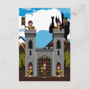 Crusader Knights and Castle RSVP Card