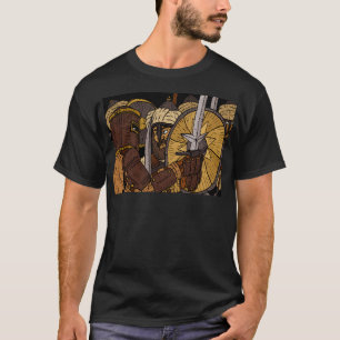 Crusader Knights In Battle. Mediaeval. T-Shirt