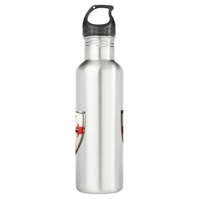 crusader shield design  710 ml water bottle (Front)