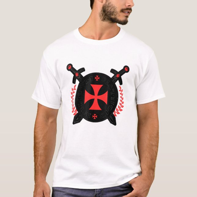 Crusader Templar Emblem Knight Order T-Shirt (Front)