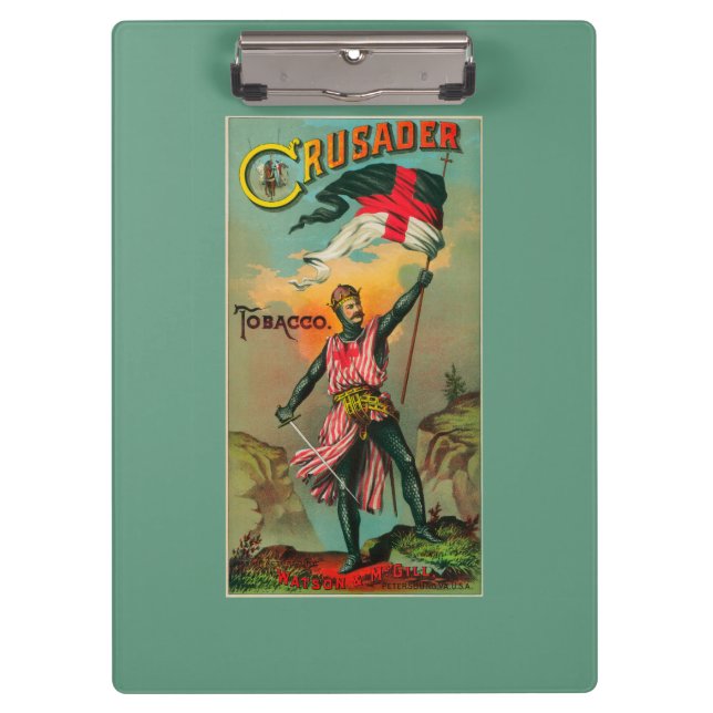Crusader Tobacco LabelPetersburg, VA Clipboard (Front)