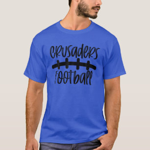 Crusaders Football School Spirit Team Mascot Game T-Shirt