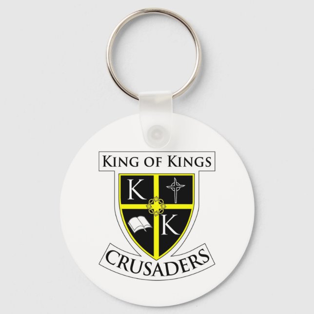 Crusaders Keychain White (Front)