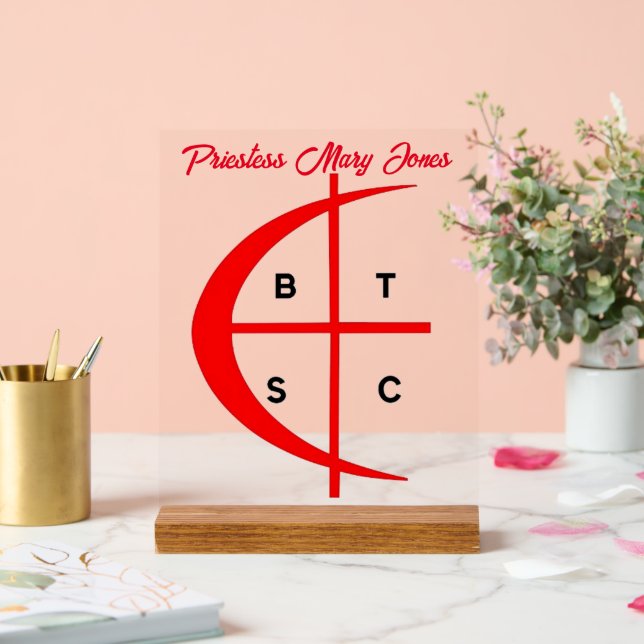 Crusaders Priestess Acrylic Sign (Wedding)