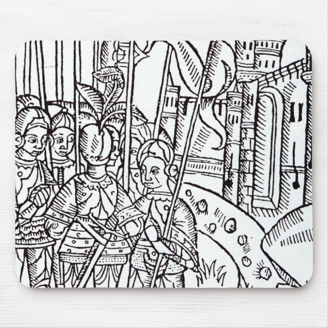 Crusaders, printed by Wynkyn de Worde Mouse Mat (Front)