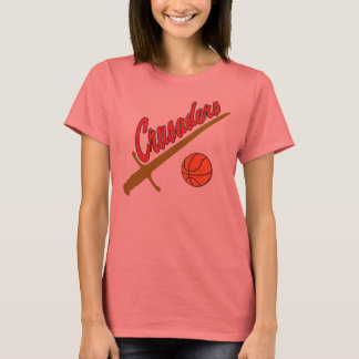 Crusaders T-shirt, white w/blk trim T-Shirt