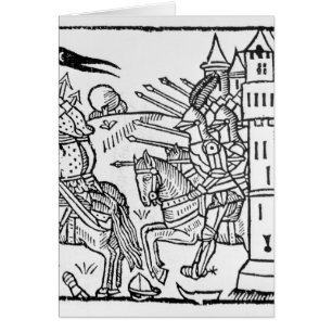 Crusading knights ride out to do Battle