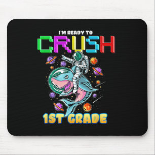 Crush 1st Grade Astronaut Ride A Dinosaur Back To Mouse Mat
