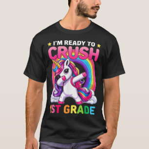 Crush 1St Grade For Girls Unicorn Back To School  T-Shirt
