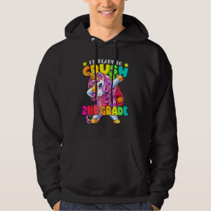 Crush 2nd Grade Dabbing Unicorn Back To School Gir Hoodie