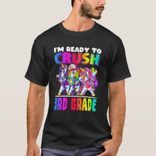 Crush 3rd Grade Dabbing Unicorn Back To School Bac T-Shirt