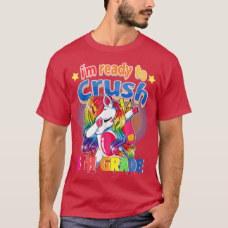 Crush 5th Grade Unicorn Back to School Girls  T-Shirt