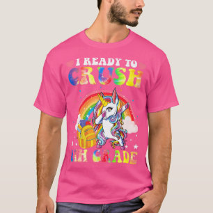 Crush 8th Grade Dabbing Unicorn Back to School Gir T-Shirt