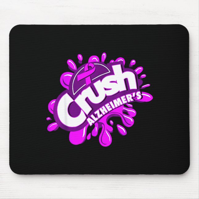 Crush Alzheimers Mouse Mat (Front)