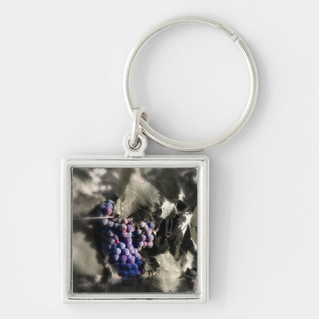 Crush at Tefft Cellars main vineyard Key Ring (Front)