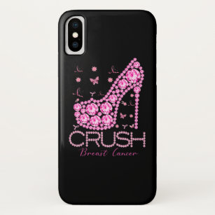 Crush Breast Cancer Awareness Bling Pink Ribbon Case-Mate iPhone Case