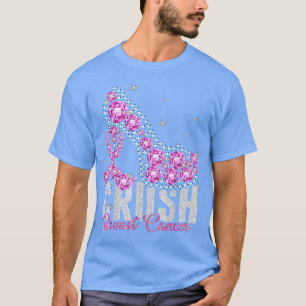 Crush Breast Cancer Awareness Bling Pink Ribbon T-Shirt
