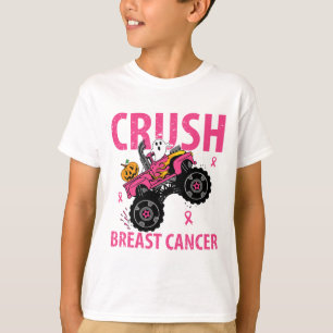 Crush Breast Cancer Awareness Monster Truck Hallow T-Shirt