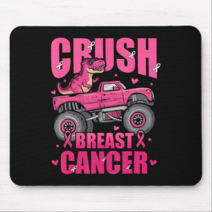 Crush Breast Cancer Awareness Monster Truck Pink R Mouse Mat