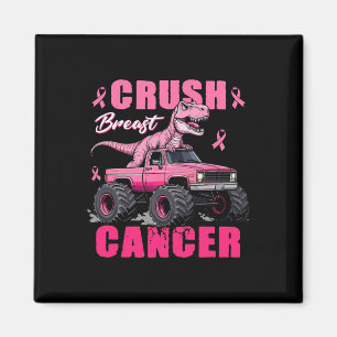 Crush Breast Cancer Awareness Monster Truck Toddle Magnet