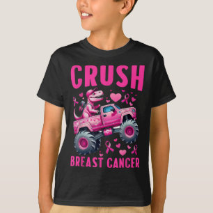 Crush Breast Cancer Awareness Monster Truck Toddle T-Shirt
