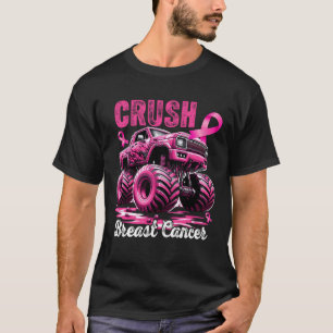 Crush Breast Cancer Awareness Monsters Truck pink T-Shirt