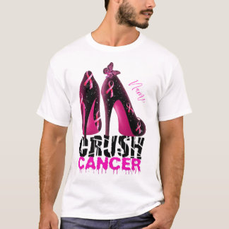 Crush Breast Cancer Awareness name customised T-Shirt