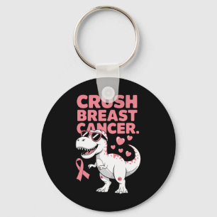 Crush Breast Cancer Breast Cancer Awareness Month Key Ring