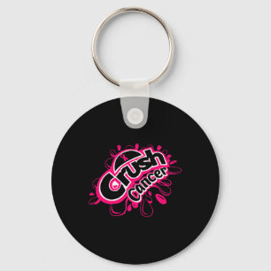 Crush cancer breast cancer awareness  key ring