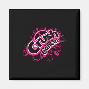Crush cancer breast cancer awareness magnet