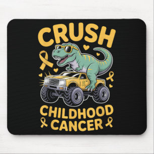 Crush Childhood Cancer Awareness Gold Ribbon Kids  Mouse Mat