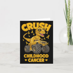 Crush Childhood Cancer Awareness Kids Boys Girls T Card