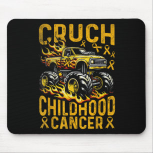 Crush Childhood Cancer Awareness Monster Truck &am Mouse Mat
