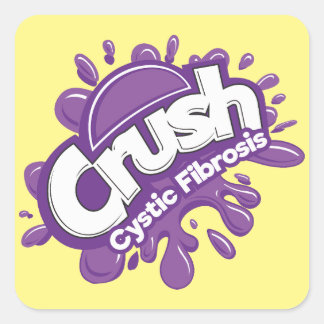 Crush Cystic Fibrosis Square Sticker