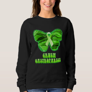 Crush Gastroparesis Butterfly Purple Ribbon Suppor Sweatshirt